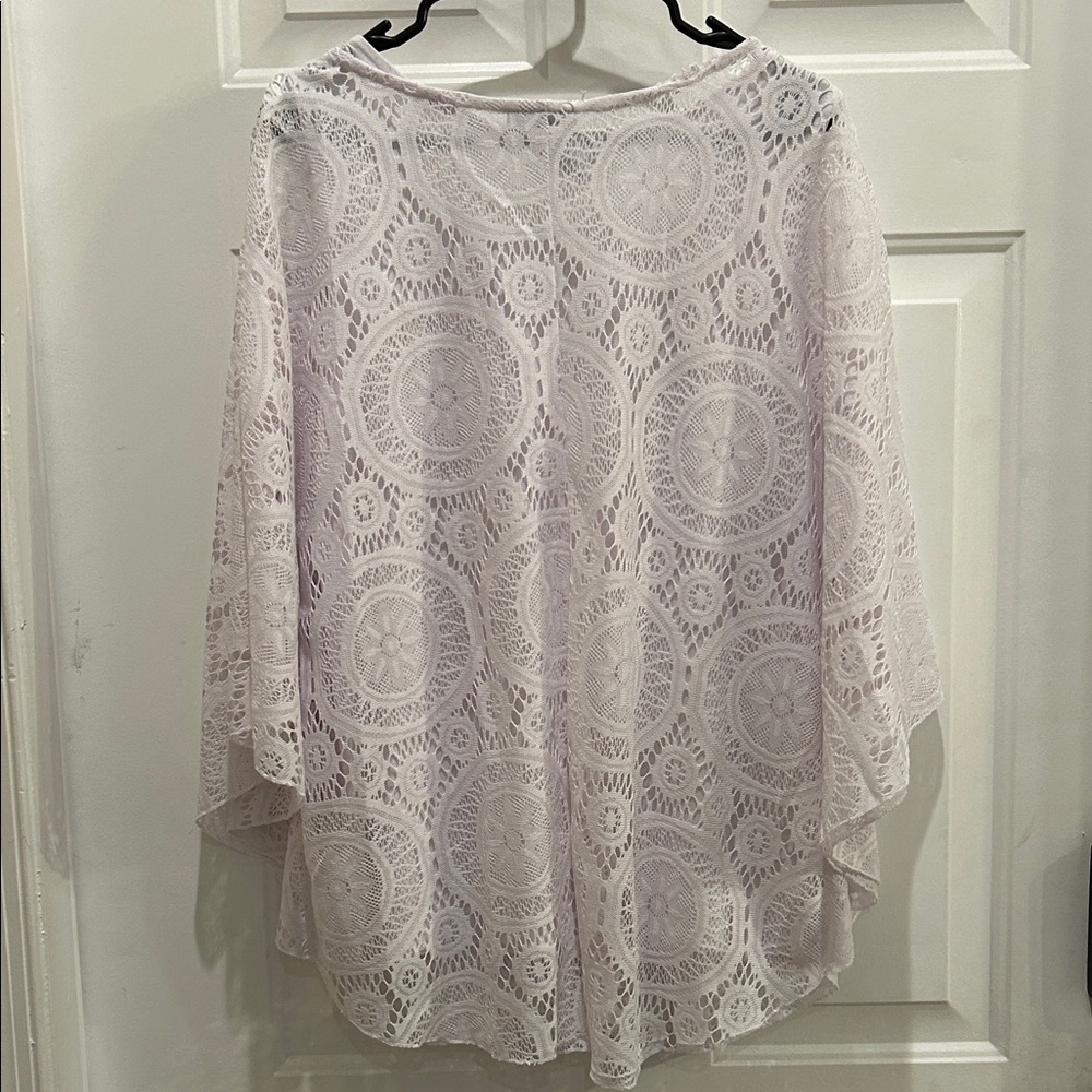 JM Collection White Blouse - Picture 3 of 4